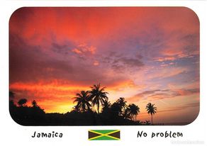 Cartoline: Format Spécial - 170 x 125 mms - Jamaique - Jamaica - Portland - Sunset at Rodney Hall - Coucher de